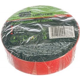 Изолента ПВХ СИБРТЕХ 19 ммх20 м 180 мкм красная 88795 