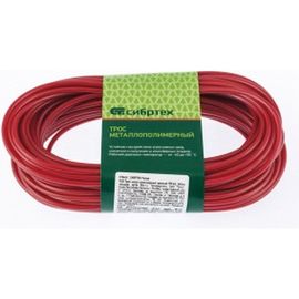 Металлополимерный трос СИБРТЕХ красный ПР-4,0, 476443 