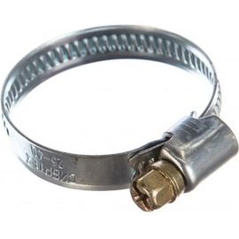 Металлические хомуты СИБРТЕХ, стандартное болтовое крепление, 25-40мм, 2шт, ширина 9мм, 47659 