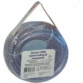 Прозрачный трехслойный армированный шланг Профитт 8х13.5мм, 3м 4823365 