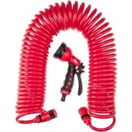 Многофункциональный пистолет-спринклер с 10-миллиметровым спиральным шлангом Top Tools 15A710 