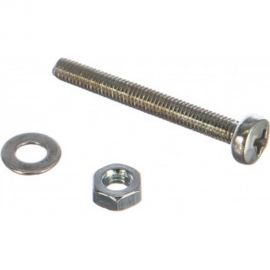 Пакет винт п/ц с гайкой и шайбой Метизный двор цинк м3х25мм 40 шт. 4607173901873 