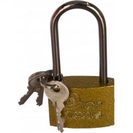 Висячий замок (длинная дужка, 50 мм, 2 ключа) Top Tools 90U281 