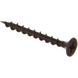 Саморезы черные по гипроку к дереву (100 штук, 3.5 х 35) Хортъ 22035-0 