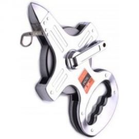 Геодезическая рулетка HARDEN с металлический лентой, открытый металлический корпус, 50м. 580225 