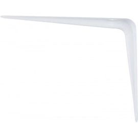 Угловой кронштейн с ребром СИБРТЕХ 125х150 мм белый 93951 