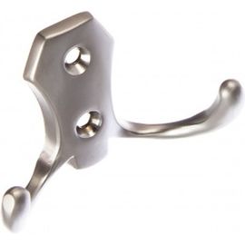 Мебельный крючок JET 585 двухрожковый, матовый хром CQ585Z.002CM99 