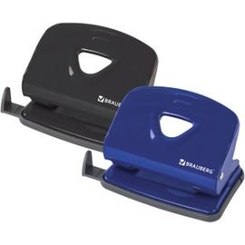 Дырокол BRAUBERG металлический Universal+, до 25л, черный, 222526 