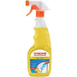 Средство для мытья стекол и зеркал 500 мл ЛАЙМА PROFESSIONAL Лимон, распылитель 604652 