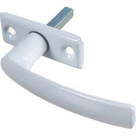 Оконная поворотная ручка Россия "РО1" покрытие полимерное цвет белый 37720 