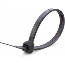 Нейлоновый хомут STEKKER 2,5x100 мм черный, NYCT25-100 100шт в упак 32772 