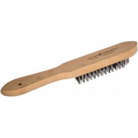 Щётка с деревянной рукояткой, стальная щетина, 6-ти рядная Дело техники 270406 