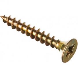 Универсальный саморез Tech-Krep 30х4,5 мм 200 шт желтый, коробка с окном 102252 