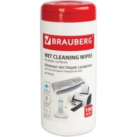 Чистящие салфетки BRAUBERG Power Clean, 100 шт., 510123 