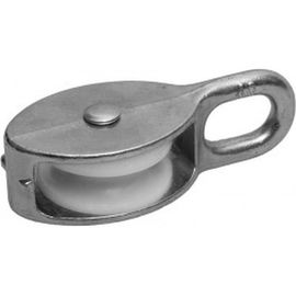 Одинарный оцинкованный блок для троса, нейлоновый шкив 30мм 1шт - ярлык Tech-Krep 112743 