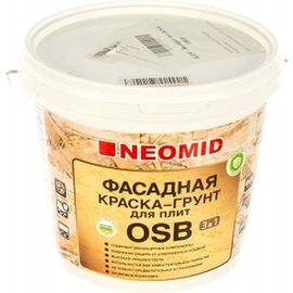 Фасадная краска-грунт для плит OSB Neomid Proff 3в1, 7 кг Н-ГрунтКраскаOSB-7 