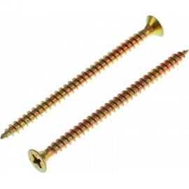 Универсальный саморез Tech-Krep 80х5,0 мм 100 шт желтый, коробка с окном 102266 