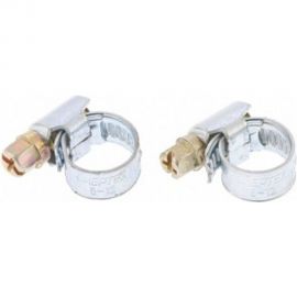 Металлические хомуты СИБРТЕХ, стандартное болтовое крепление, 10-16мм, 2шт, ширина 9мм, 47655 