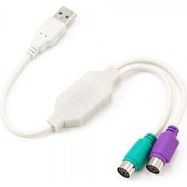 Конвертер Cablexpert, PS/2 устройства - USB порт, 2xPS/2 /AM, блистер, UAPS12 