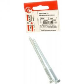 Сантехнический болт DIN 571 оцинкованный 8х100, 2шт - пакет Tech-Krep 102592 