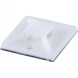 Самоклеющаяся площадка STEKKER SMCL2020 20х20 мм, под хомуты, белый 32934 