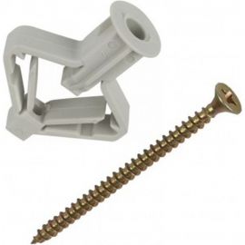 Пакет дюбель Бабочка Метизный двор 10х50 с шурупом 4х60 5 шт. 4607173907318 