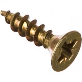 Универсальный саморез Tech-Krep 16х4,0 мм 200 шт желтый, коробка с окном 102240 