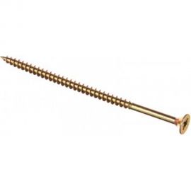 Универсальный саморез Tech-Krep 100х5,0 мм 100 шт желтый, коробка с окном 102268 