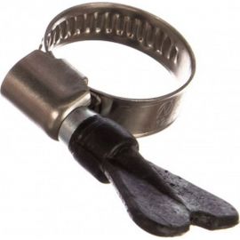 Обжимной хомут из нержавеющей стали Tech-Krep 12х22 с бабочкой 1шт - ярлык 112844 
