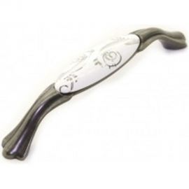 Ручка-скоба Brante RS.1433.128.BK керамика-чёрный никель 107171 