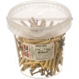 Дюбель-гвоздь 6х60 потайная манжета, нейлон 100шт - ведро Tech-Krep 101333 