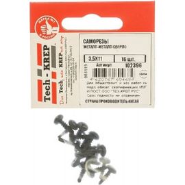 Саморез Tech-Krep ШСММ сверло 3,5х11 16 шт, пакет 102396 