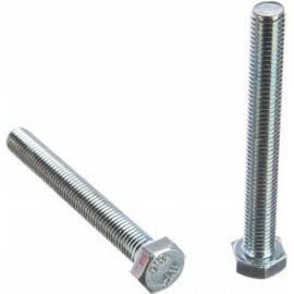 Болт Tech-Krep DIN933 с шестигранной головкой, оцинкованный М12х100 2 шт - пакет 126524 