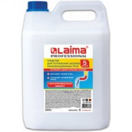 Средство для прочистки канализационных труб ЛАЙМА ТРУБОЧИСТ тип КРОТ LAIMA PROFESSIONAL 5л 606760 