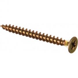 Универсальный саморез Tech-Krep 50х5,0 мм 150 шт желтый, коробка с окном 102263 