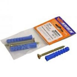 Набор крепления плинтусов VIPкрепеж 10/60 дюбель ежик 2шт/2шт 13018 VIP 