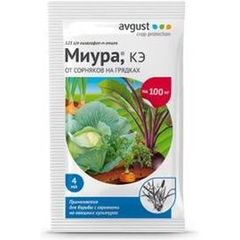 Средство для борьбы с сорняками на овощных культурах Avgust Миура КЭ ампула 4 мл A00478 