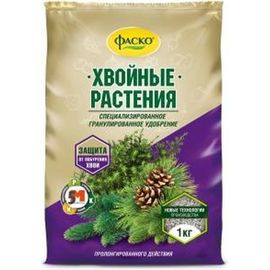 Сухое минеральное гранулированное удобрение для хвойных растений Фаско 5М 1 кг Уд0102ФАС39 