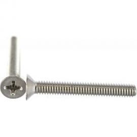Потайной винт КРЕП-КОМП нержавейка, DIN965 А2 4х30 25шт впн430мф 