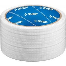 Армированная влагостойкая клейкая лента ЗУБР 48 мм х 10 м цвет белый 12092-50-10 