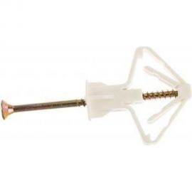 Дюбель Бабочка полипропиленовый для пустотелых конструкций с саморезом 4 шт. (10х50 мм; ТФ6) ЗУБР 4-301326 