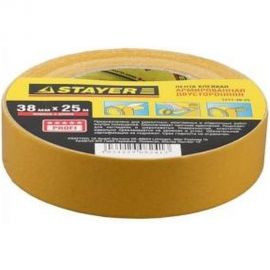 Лента клейкая двусторонняя армированная (38 мм; 25 м) Profi Stayer 1217-38-25 