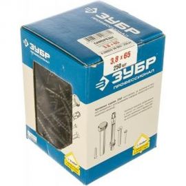 Саморезы универсальные оксидированные по дереву 250 шт. (3,8х65 мм; PH2; ТФ2) ЗУБР 4-300032-38-065 