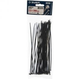 Хомуты нейлоновые 50 шт. (2.5х200 мм) Зубр 4-309037-25-200 