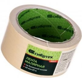 Малярная лента СИБРТЕХ 48 мм х 25 м на бумажной основе 88832 