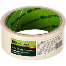 Малярная лента СИБРТЕХ 36 мм х 14 м, на бумажной основе 88835 