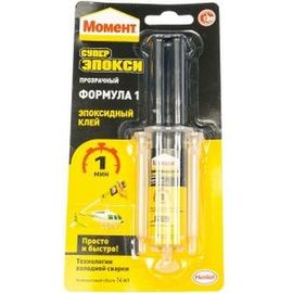 Клей СУПЕР ЭПОКСИ ФОРМУЛА-1 (14 мл; прозрачный) Момент 1405796 