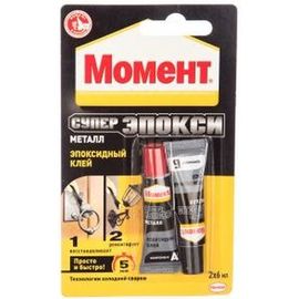 Супер клей эпоксидный для металла (2х6 мл) Момент 1371325 