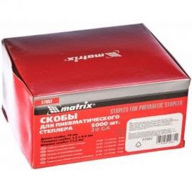 Скоба (5000 шт; 11.2х19 мм; 1.2х0.6 мм) для пневматического степлера MATRIX 57662 