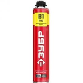 Огнестойкая монтажная пена ЗУБР PRO B1 750 мл, под пистолет, SVS 41146 